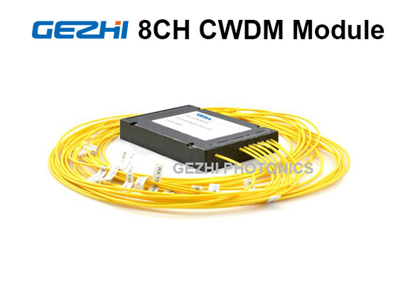 8 módulo simples 1270 da fibra CWDM dos canais - 1610nm para o amplificador ótico da fibra