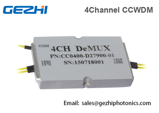 O canal CWDM Mux de Mini Module 4 comprime CWDM 1270 - 1610nm para redes de PON