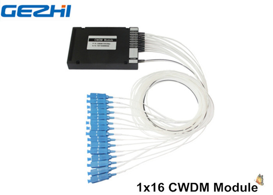 CWDM passivo Mux Demux do dispositivo 1 x 16 para o sistema da rede do WDM/CATV