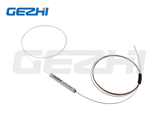 divisor ótico do PLC do tubo de aço desencapado do divisor do PLC da fibra ótica 1x4 nenhum conector