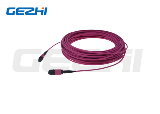 12 / 24 núcleos remendam o cabo OM3 OM4 OM5 3.0mm da série MTP MPO do cabo