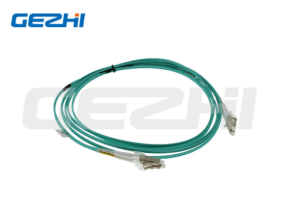 LC frente e verso ao cabo de remendo 1M/2M/3M do cabo OM3 do remendo da fibra do LC Customized