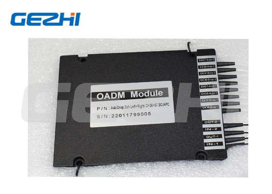 Módulo de fibra óptica dupla DWDM OADM com interface SC APC