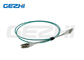 Telecom/Data Center LC OM3 MPO Fiber Optic Patch Cord com PVC/LSZH Jacket