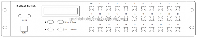 FSW 1x48 Fibra Óptica Switch 19 polegadas 2U Rackmount 1260~1650nm Modo Único 1