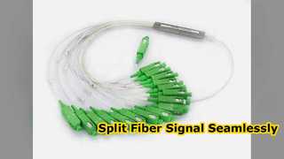 Divisor de Fibra Óptica FTTH SC APC 1x2