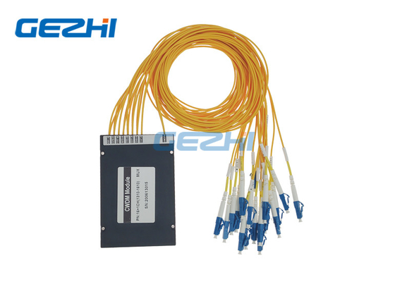16 módulo LC/PC 1310 do canal CWDM - caixa ótica da fibra 1610nm