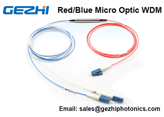 Micro filtro portuário da faixa DWDM do WDM 3 vermelhos/azuis C do sistema ótico para o sistema de DWDM