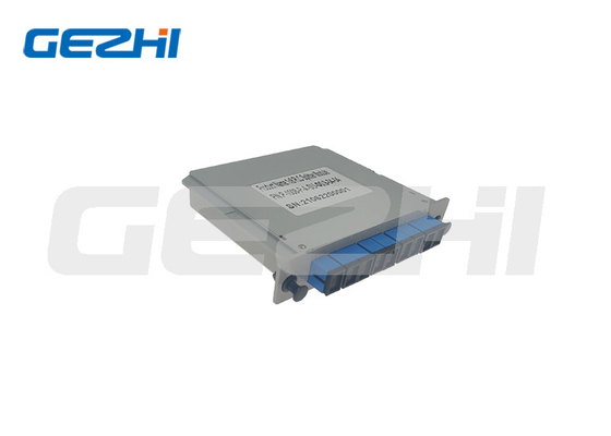 Cartão da gaveta do divisor 1x8 do PLC da fibra ótica de G657A que introduz o módulo