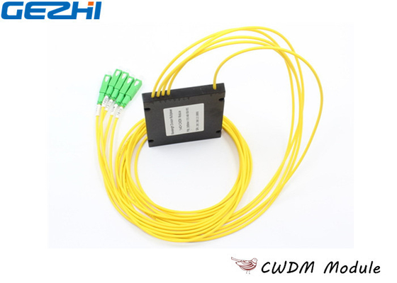 comprar Os ABS amarelos de 1x4 CWDM Mux Demux datilografam 1270 - o comprimento de onda 1610nm para a linha monitoração online manufacture