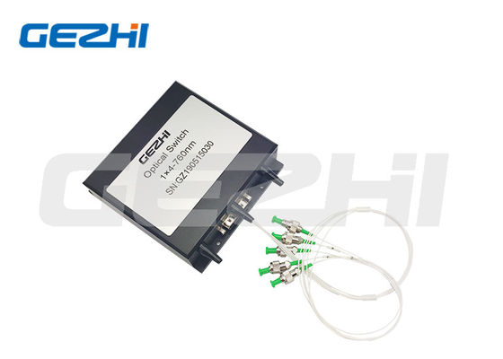 comprar 1x4 Portos Modo Único Comutador de Fibra Óptica Não Prensado para Aplicações de Redes de Anel Fabricação em linha