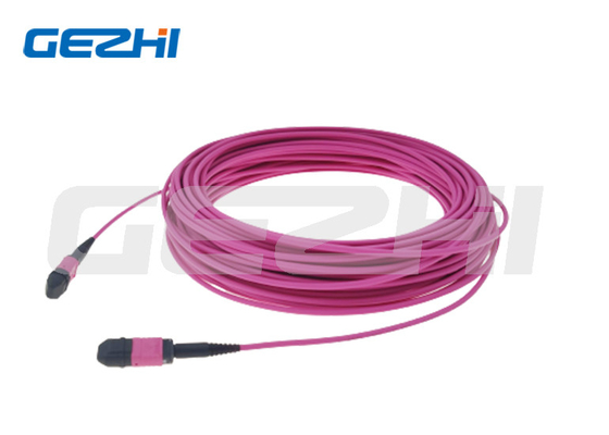 comprar Produto FTTH Modo Múltiplo MPO OM4 Patch Cable comprimento pode ser personalizado Perda de Inserção online manufacture