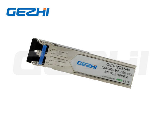 comprar 1.25G Taxa de transferência de dados 1310nm comprimento de onda 40Km distância módulo de transceptor óptico CWDM SFP para fibra de modo único Fabricação em linha