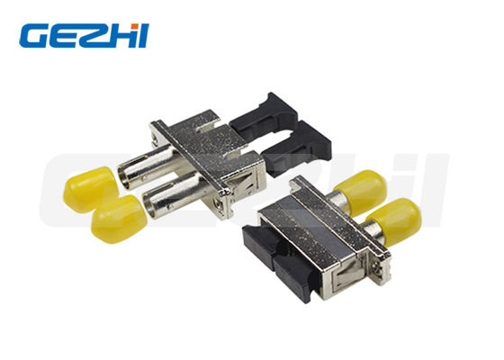 comprar SC-ST DX Adaptador híbrido de fibra óptica com manga cerâmica de baixa perda de inserção e conformidade RoHS Fabricação em linha