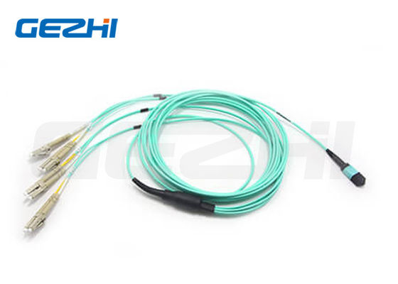 comprar 8F MPO-LC Staggered Harness Cable com Telcordia GR-1435-CORE Compliance para 40G QSFP+ PLR4 para 10G SFP+ LR Optics Fabricação em linha