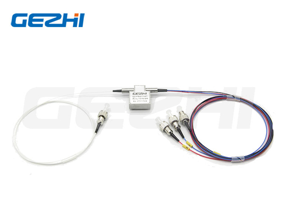 comprar Ligação de 5V 850nm Multimode1x3 Comutador óptico mecânico tipo T com FC/APC online manufacture