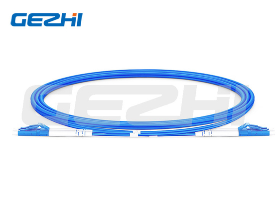 comprar LC UPC para LC UPC Duplex OS2 Single Mode Indoor Armored PVC (OFCR) 3.0mm Fiber Optic Patch Cable online manufacture