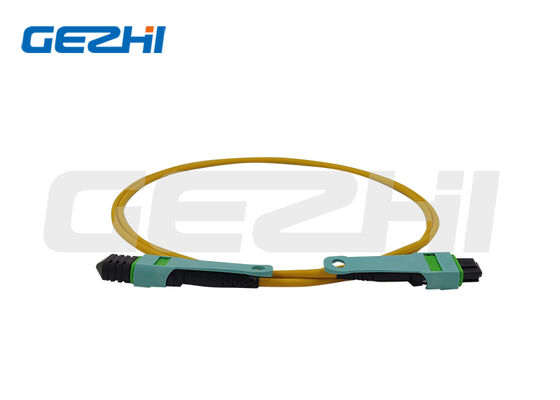 Comprar MPO OS2 Patch Cord Single Mode 9/125μm High-Density MPO Fiber Optic Patch Cord Fabricação em linha
