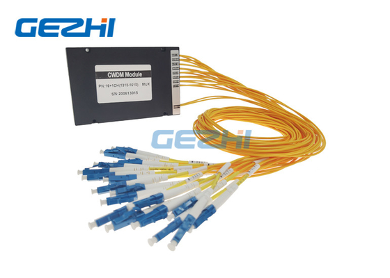1x16 módulo ótico 1310 do transporte CWDM - caixa do ABS do comprimento de onda 1610nm
