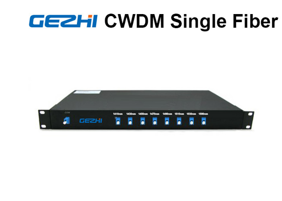 8 palavra simples uni - 1 RU Rack Mount Single Fiber direcional dos canais CWDM Mux Demux