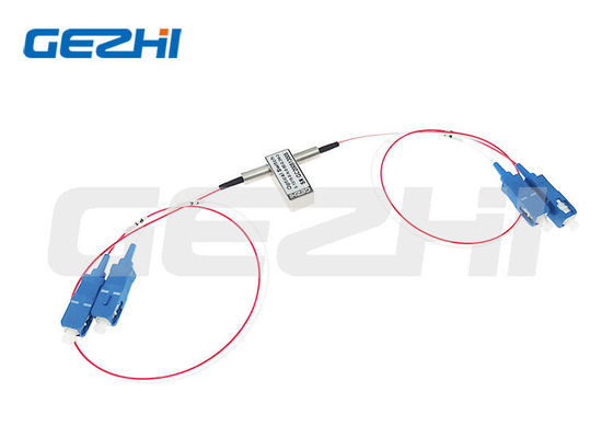 3V 2x2B Switch Óptico de Fibra com Comprimento de Onda de 1260-1650nm e Controle Latching ou Non-Latching