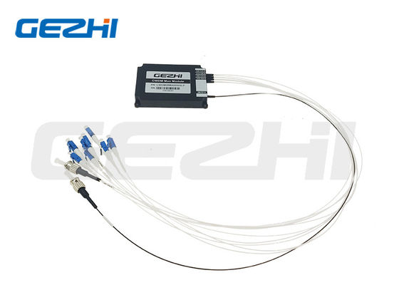 1x8 CWDM Mux Demux Module 1470~1610nm Fibra de núcleo único com conectores LC/UPC ST/UPC para Data Center