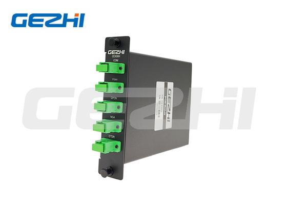 Filtro de baixa perda de inserção WDM GPON 1310/1490 XGS-PON 1270/1577 Vídeo 1550 OTDR 1625nm WDM filtro módulo wdm1r