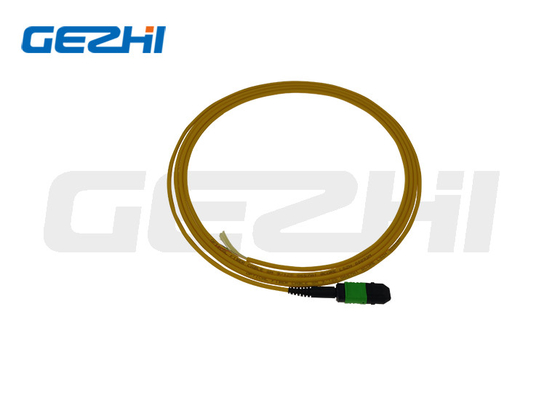 Revestimento do cabo de remendo PVC/LSZH da fibra ótica do LC OM3/OM4 8/12/24F MPO/MTP para telecomunicações