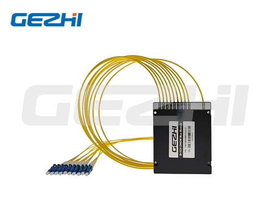 A cremalheira do módulo 2In1 de 8CH DWDM com voz passiva dobro do mux da fibra DWDM filtra redes dos canais 1x8