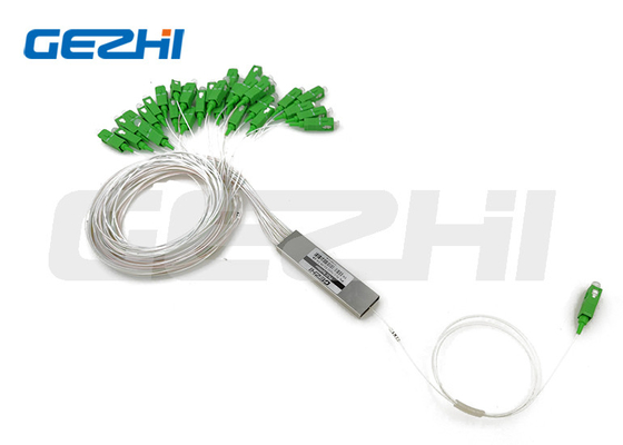 Tipo de aço componentes passivos do tubo do divisor ótico do SC APC 1x32 da fibra ótica para FTTH