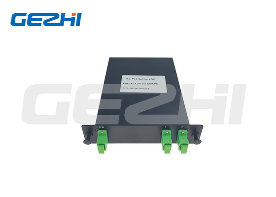 Divisor tipo cassette do PLC da caixa do ABS da fibra ótica do divisor 1x2 do PLC de LGX FTTH