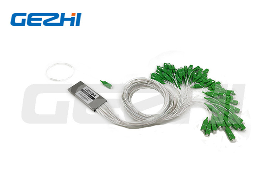 Tipo de aço inoxidável do tubo do divisor do PLC da fibra ótica de FC/APC 1x16