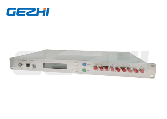 interruptor ótico da fibra de 1x8 1x16 rackmount para monitorar