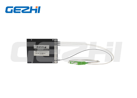 Caixa do ABS do módulo de 3CH CWDM Mux com comprimento de onda personalizado e conector
