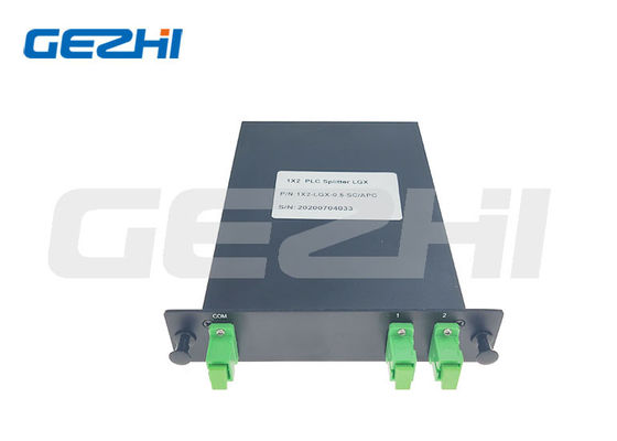 1x2 LGX Box Divisor de Fibra Óptica com Conector SC/APC para Distribuição FTTH FTTA