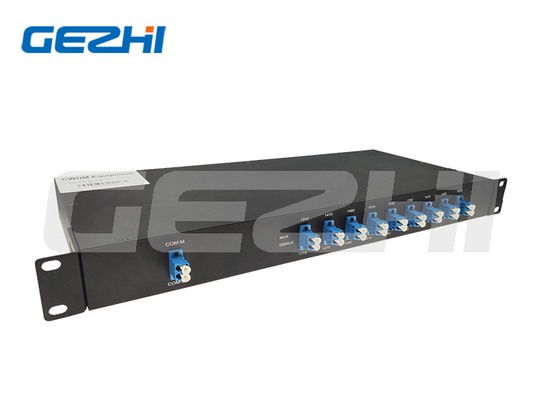 1U Chassis Rackmount 1470-1610nm Fibra Multiplexer 8ch CWDM Mux/Demux LC/UPC SMF-28e Ou personalizado para sistemas PON CATV