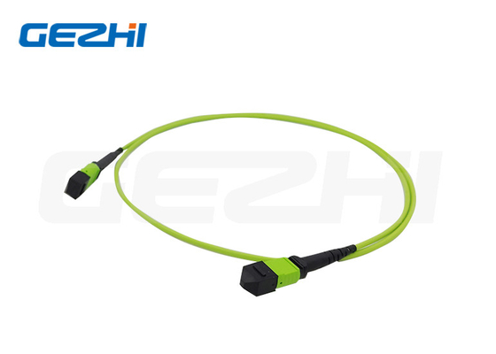 Baixa perda de inserção 100GbE MPO/MTP Fibra Óptica Patch Cord para FTTX comprimento personalizado