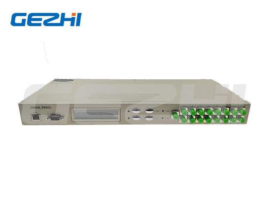 Único modo e interruptor 1X16 ótico Rackmount multimodo para comunicações seguras