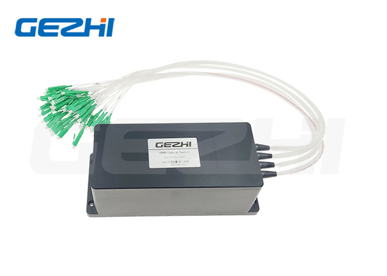 Interruptores óticos da multi fibra do canal 1x48 com o conector do LC UPC