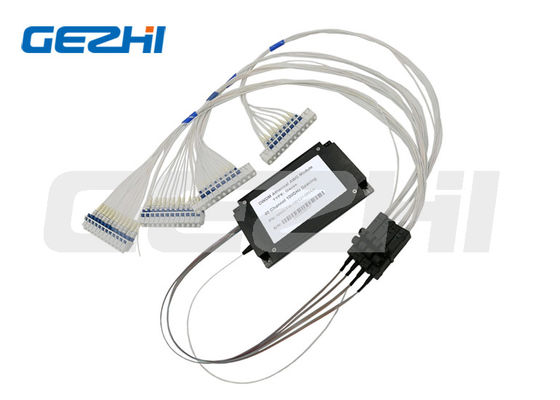 Modulo DWDM AAWG atérmico de 40 canais de 100 GHz com filtro gaussiano de topo plano para redes de alta estabilidade