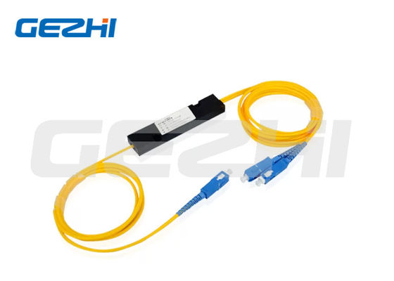 Fibras ópticas de modo único 1x2 SC/UPC para sistemas CATV e FTTX