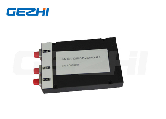 1310nm/1550nm com caixa de flange FC circulador de fibra óptica de três portas