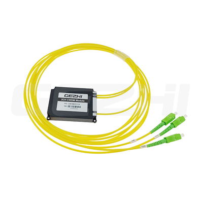 FC/SC/ST/LC CWDM Mux Perda dependente de polarização≤0,3dB Estabilidade de temperatura≤0,2dB/℃