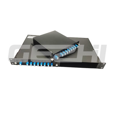Tipo de conector LC DWDM Mux Demux com umidade relativa de 5% a 95% e consumo de energia ≤ 10 W