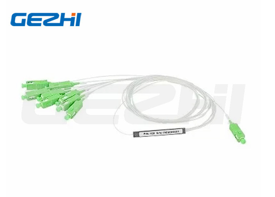 1x8 perda de 10,3 dB SC/APC G657A1 Splitter PLC de fibra óptica de tipo de aço (60*7*4mm) em FTTx