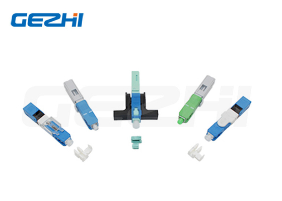 Conector óptico de fibra rápida pré-incorporado para equipamento de ensaio