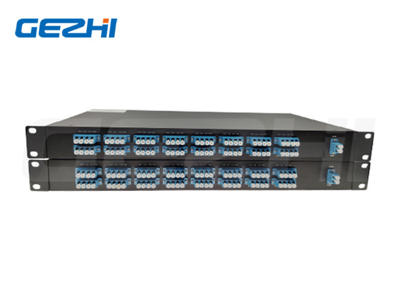 Multi-Channel 40CH Filter DWDM Mux Demux Multiplexer com 1RU 19