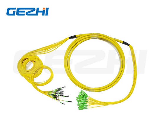 24 Cabos Fibra G657A1 Pre-terminado MU para LC Cordão de Parche óptico para FTTX