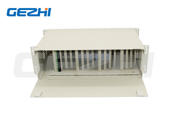 Quinto Quadro de Distribuição Óptica 3u Montador de rack 144 Core Sc Lc Fc Patch Panel Alta densidade