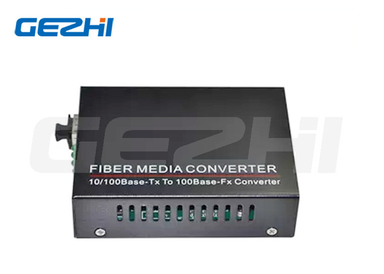Conector LC Conversor de fibra de modo único Netaxcess 10 / 100Base TX para 100Base FX com porta SFP / Rj45